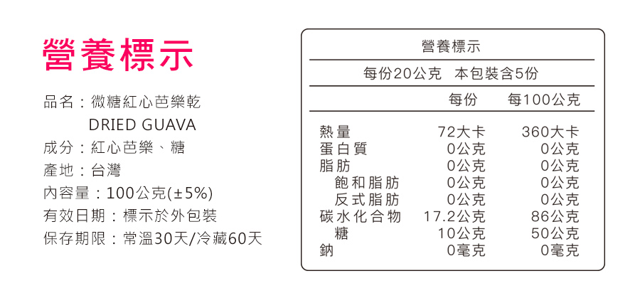 台湾スナック-レッドグアバドライフルーツ1個（100g /パック） - ショップ sunshinerange ドライフルーツ - Pinkoi